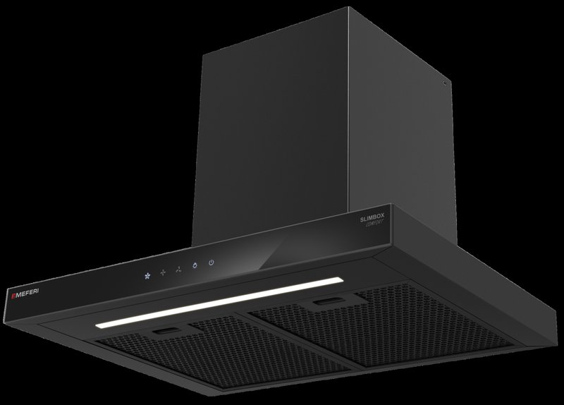 Т-образная пристенная вытяжка Meferi SLIMBOX60BK COMFORT