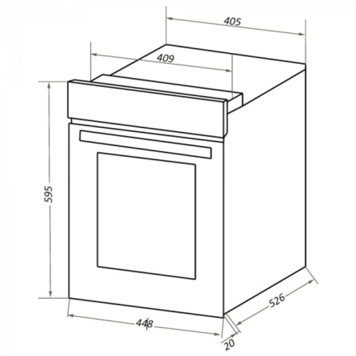 Шкаф духовой электрический MAUNFELD EOEC516S 2