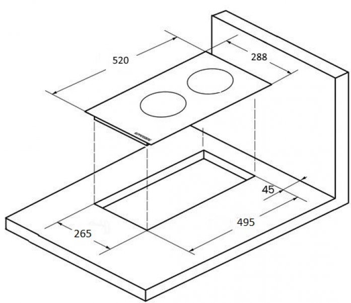 Индукционная варочная панель Kuppersberg Домино ICS 311 2