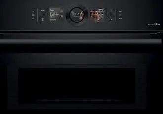 Духовой шкаф Bosch CMG8760C1 электрический, шириной 59.5 см, черный, пиролитическая очистка 7