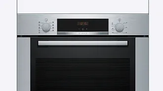 Духовой шкаф Bosch HBA3340S0 электрический, шириной 59.4 см, нержавеющая сталь, AquaClean очистка 7