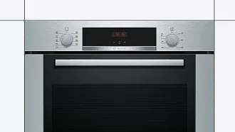 Духовой шкаф Bosch HBA334YS0 электрический, шириной 59.4 см, нержавеющая сталь, EcoClean очистка 3