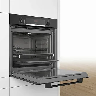 Духовой шкаф Bosch HBA3540B0 электрический, шириной 59.4 см, черный, EcoClean очистка 8