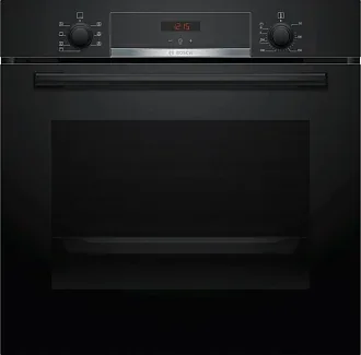Духовой шкаф Bosch HBA513BB1 электрический, шириной 59.4 см, черный, традиционная очистка 6