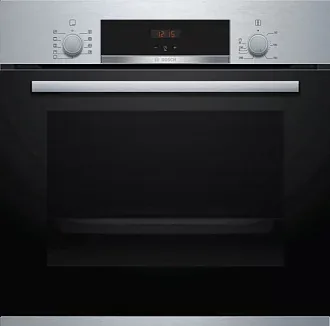 Духовой шкаф Bosch HBA513BS1 электрический, шириной 59.4 см, нержавеющая сталь, традиционная очистка 6