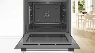 Духовой шкаф Bosch HBA533BS0S электрический, шириной 59.4 см, нержавеющая сталь, EcoClean очистка 3