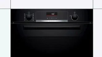 Духовой шкаф Bosch HBA5360B0 электрический, шириной 59.4 см, черный, EcoClean очистка 7