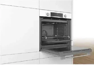 Духовой шкаф Bosch HBA5360W0 электрический, шириной 59.4 см, белый, EcoClean очистка 4