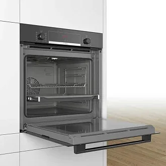 Духовой шкаф Bosch HBA554EB0 электрический, шириной 59.4 см, черный, EcoClean очистка 7