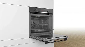 Духовой шкаф Bosch HBA573BB1 #MN_CONNECTTYPE#, шириной 59.4 см, черный, пиролитическая очистка 8