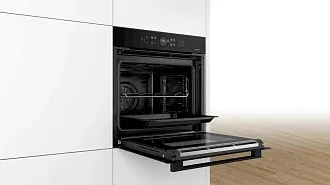 Духовой шкаф Bosch HBC 872DC1S электрический, шириной 59.4 см, черный, пиролитическая очистка 4