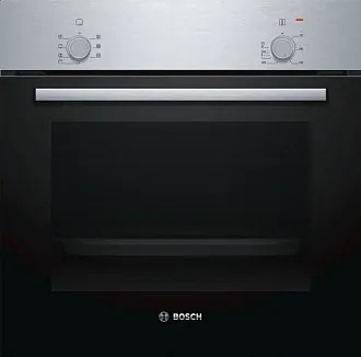 Духовой шкаф Bosch HBF010BR1S электрический, шириной 59.4 см, нержавеющая сталь, традиционная очистка 6