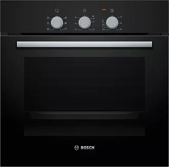 Духовой шкаф Bosch HBF011BA0Q электрический, шириной 59.4 см, черный, традиционная очистка 6