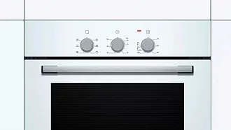 Духовой шкаф Bosch HBF011BV0Q электрический, шириной 59.4 см, белый, традиционная очистка 7