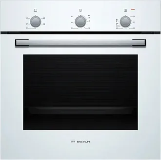 Духовой шкаф Bosch HBF011BV1T электрический, шириной 59.4 см, белый, традиционная очистка 8