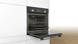 Духовой шкаф Bosch HBF113BA0Q электрический, шириной 59.4 см, черный, AquaClean очистка 7
