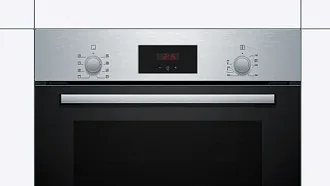 Духовой шкаф Bosch HBF113BR0Q электрический, шириной 59.4 см, нержавеющая сталь, AquaClean очистка 7