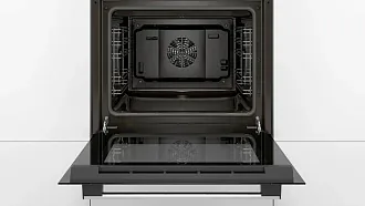 Духовой шкаф Bosch HBF113BR0Q электрический, шириной 59.4 см, нержавеющая сталь, AquaClean очистка 8