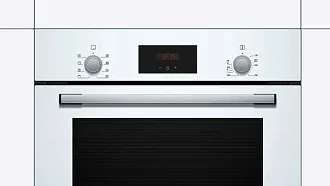 Духовой шкаф Bosch HBF113BV0Q электрический, шириной 59.4 см, белый, AquaClean очистка 7