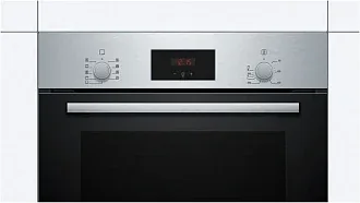 Духовой шкаф Bosch HBF114BS1 электрический, шириной 59.4 см, нержавеющая сталь, AquaClean очистка 7
