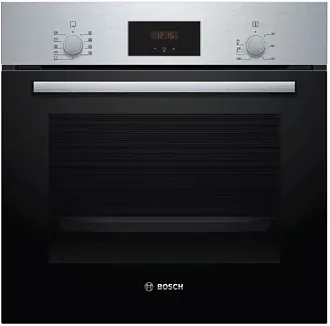 Духовой шкаф Bosch HBF114ES1R электрический, шириной 59.4 см, нержавеющая сталь, традиционная очистка
