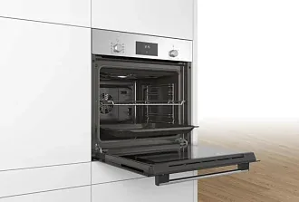 Духовой шкаф Bosch HBF114ES1R электрический, шириной 59.4 см, нержавеющая сталь, традиционная очистка 4