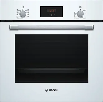 Духовой шкаф Bosch HBF114EW0R электрический, шириной 59.4 см, белый, традиционная очистка
