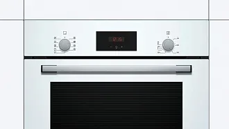 Духовой шкаф Bosch HBF114EW0R электрический, шириной 59.4 см, белый, традиционная очистка 3