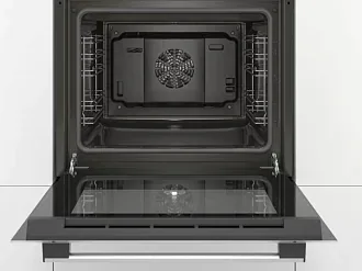 Духовой шкаф Bosch HBF114EW1R электрический, шириной 59.4 см, белый, традиционная очистка 4