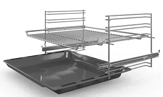Духовой шкаф Bosch HBF114EW1R электрический, шириной 59.4 см, белый, традиционная очистка 5