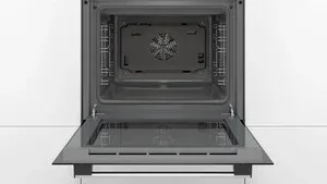 Духовой шкаф Bosch HBF133BR0 электрический, шириной 59.4 см, нержавеющая сталь, AquaClean очистка 7