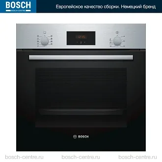 Духовой шкаф Bosch HBF134ES1 электрический, шириной 59.4 см, нержавеющая сталь, EcoClean очистка
