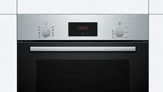 Духовой шкаф Bosch HBF134ES1 электрический, шириной 59.4 см, нержавеющая сталь, EcoClean очистка 7