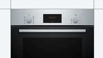 Духовой шкаф Bosch HBF154YS0 электрический, шириной 59.4 см, нержавеющая сталь, традиционная очистка 7