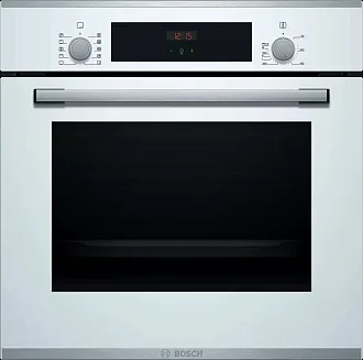 Духовой шкаф Bosch HBF254EW0R электрический, шириной 59.4 см, белый, EcoClean очистка
