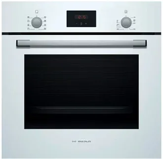 Духовой шкаф Bosch HBF512BV1R электрический, шириной 59.4 см, белый, AquaClean очистка