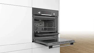 Духовой шкаф Bosch HBF534EH1T электрический, шириной 59.4 см, темно-серебристый, EcoClean очистка 5