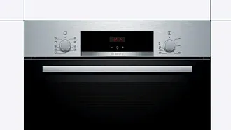 Духовой шкаф Bosch HBF534ES0Q электрический, шириной 59.4 см, нержавеющая сталь, EcoClean очистка 7