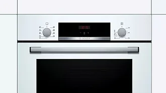 Духовой шкаф Bosch HBF534EW0Q электрический, шириной 59.4 см, белый, EcoClean очистка 7