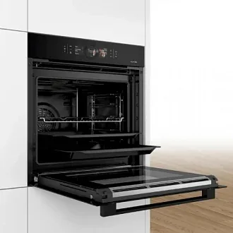 Духовой шкаф Bosch HBG 876EC7S электрический, шириной 59.4 см, черный, пиролитическая очистка 8