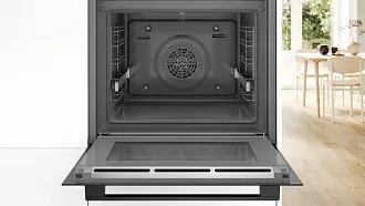 Духовой шкаф Bosch HBG4795B1S электрический, шириной 59.4 см, черный, пиролитическая очистка 8