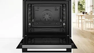 Духовой шкаф Bosch HBG4795B7 электрический, шириной 59.4 см, черный, пиролитическая очистка 4