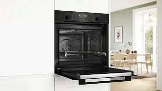 Духовой шкаф Bosch HBG4795B7 электрический, шириной 59.4 см, черный, пиролитическая очистка 5