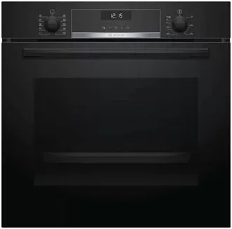 Духовой шкаф Bosch HBG517EB0R электрический, шириной 59.4 см, черный, AquaClean очистка 6