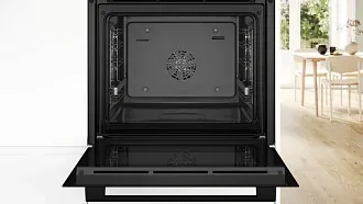 Духовой шкаф Bosch HBG536EB3 электрический, шириной 59.4 см, черный, EcoClean очистка 8
