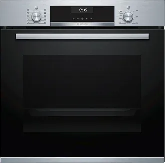 Духовой шкаф Bosch HBG5370S0 электрический, шириной 59.4 см, нержавеющая сталь, EcoClean очистка 6