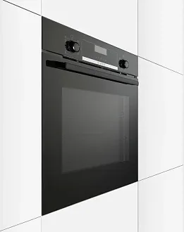 Духовой шкаф Bosch HBG557SB0R электрический, шириной 59.4 см, черный, EcoClean очистка 7