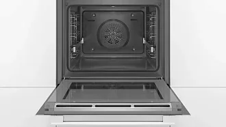 Духовой шкаф Bosch HBG5780W0 электрический, шириной 59.4 см, белый, пиролитическая очистка 7