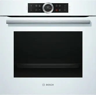 Духовой шкаф Bosch HBG632BW1 электрический, шириной 59.4 см, белый, традиционная очистка