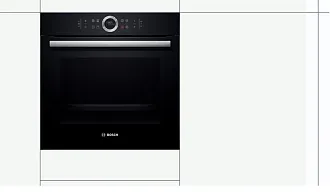Духовой шкаф Bosch HBG634BB1 электрический, шириной 59.4 см, черный, EcoClean очистка 7
